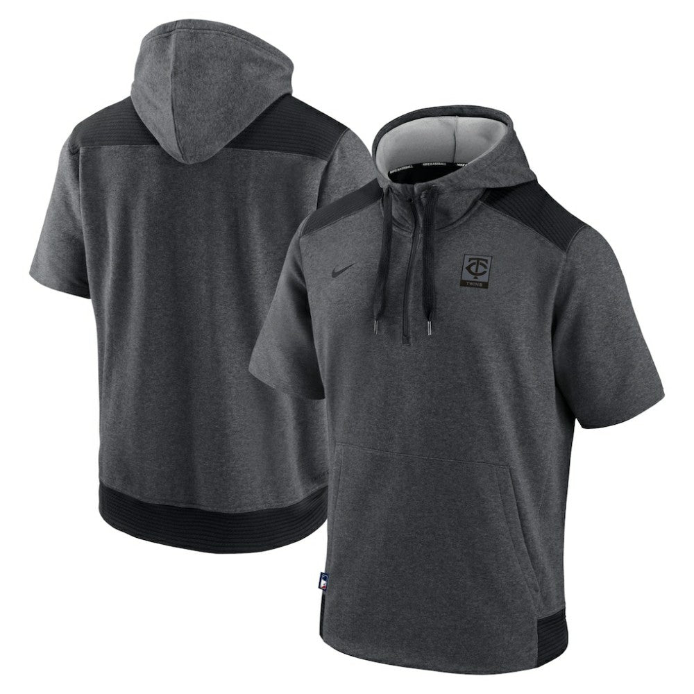 Minnesota Twins Nike Authentic Collection Dry Flux Performance Quarter-Zip Short Sleeve Hoodie for sale
