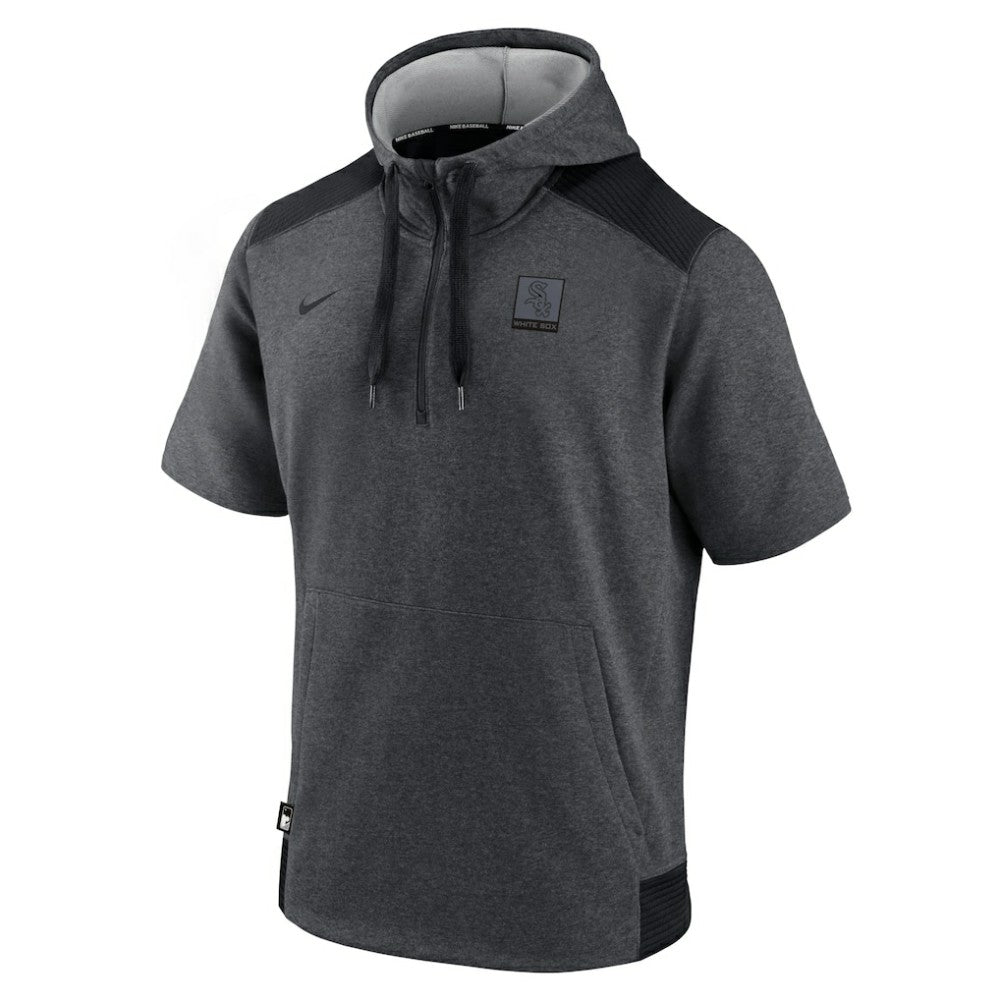 Chicago White Sox Nike Authentic Collection Dry Flux Performance Quarter-Zip Short Sleeve Hoodie Lifestyle