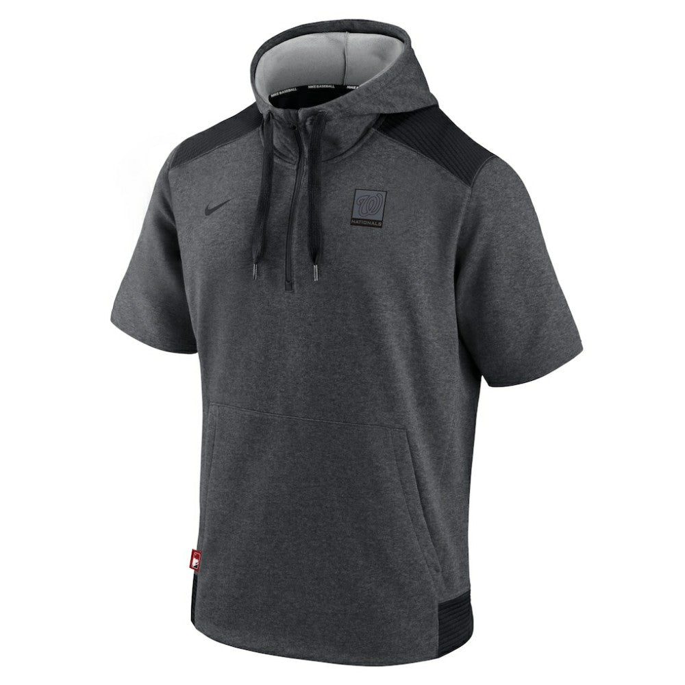 Washington Nationals Nike Authentic Collection Dry Flux Performance Quarter-Zip Short Sleeve Hoodie for sale