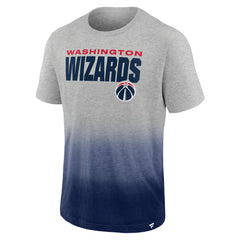 Fanatics - Washington Wizards Board Crasher Dip-Dye T-Shirt - Heathered Gray/Navy
