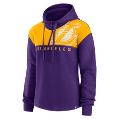 Fanatics - Los Angeles Lakers Women's Overslide Quarter-Zip Fleece Hoodie - Purple
