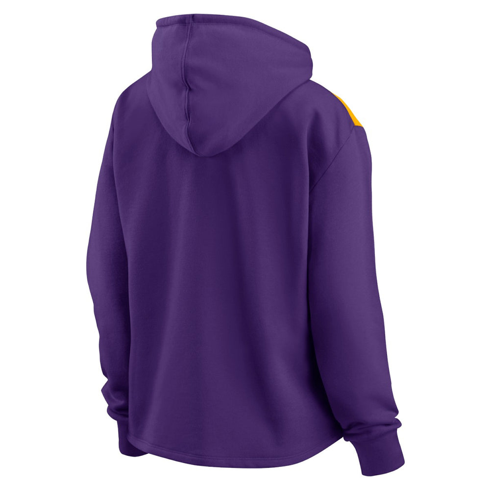 Fanatics - Los Angeles Lakers Women's Overslide Quarter-Zip Fleece Hoodie - Purple