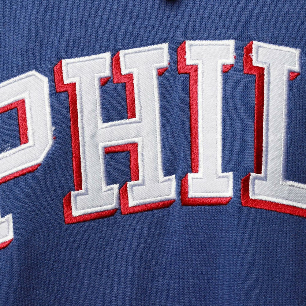 Fanatics - Philadelphia 76ers Big & Tall Double Contrast Pullover Hoodie - Royal/Red