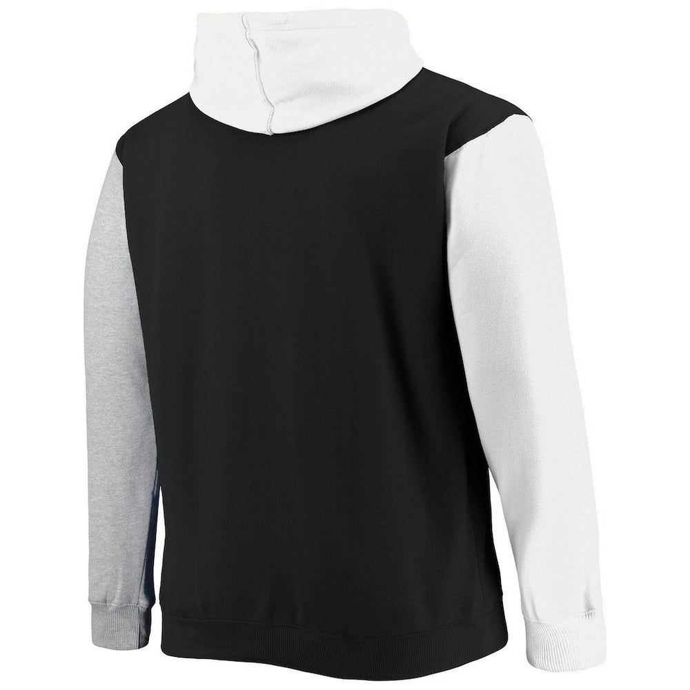 Fanatics - Brooklyn Nets Big & Tall Double Contrast Pullover Hoodie - Black/White