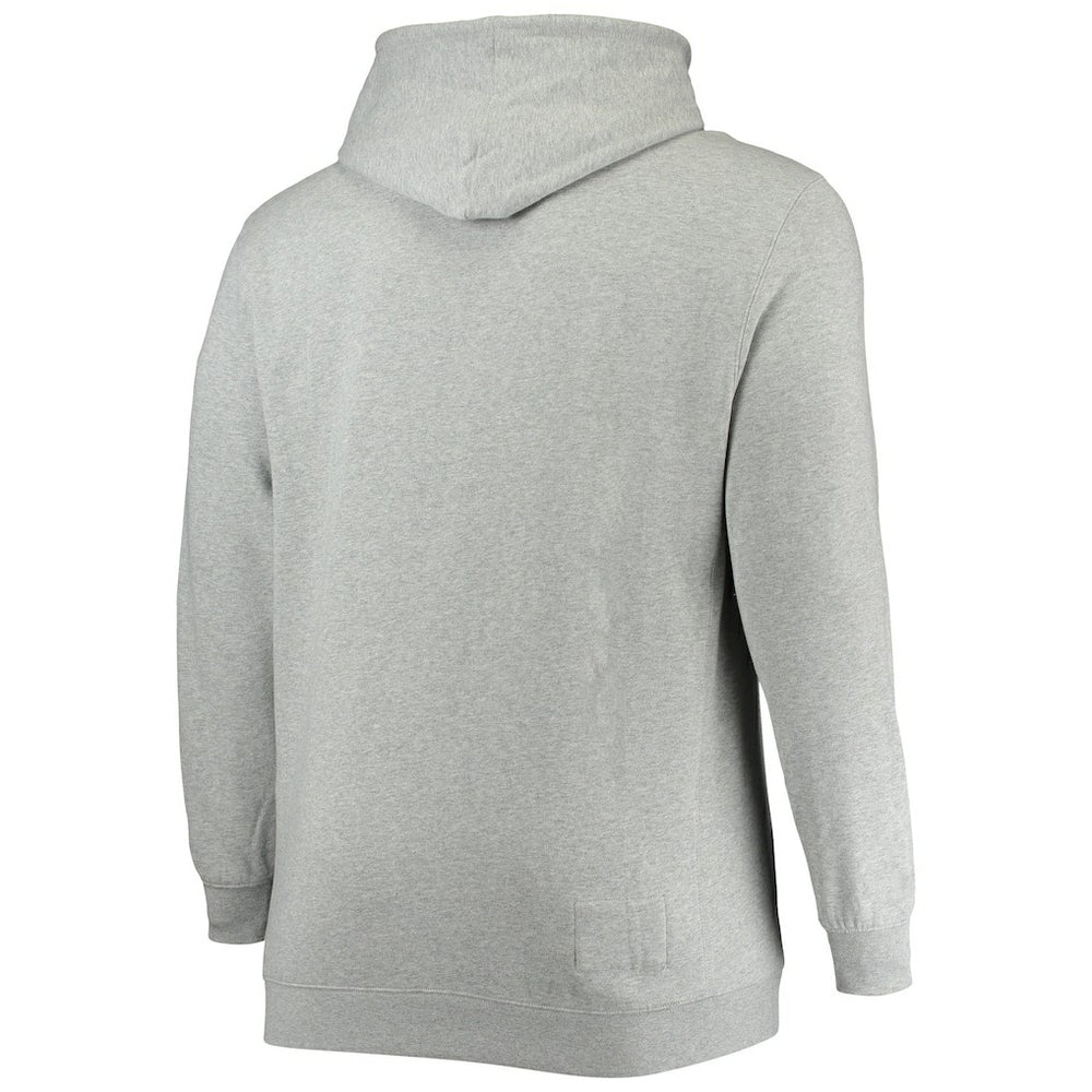 Mitchell & Ness - Philadelphia 76ers Hardwood Classics Big & Tall Throwback Pullover Hoodie - Heathered Gray