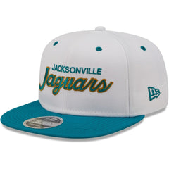 Jacksonville Jaguars New Era Sparky Original 9FIFTY Snapback Hat White/Teal - NFL