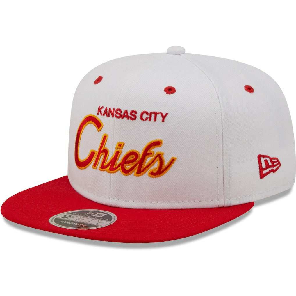 Kansas City Chiefs New Era Sparky Original 9FIFTY Snapback Hat White/Red - NFL