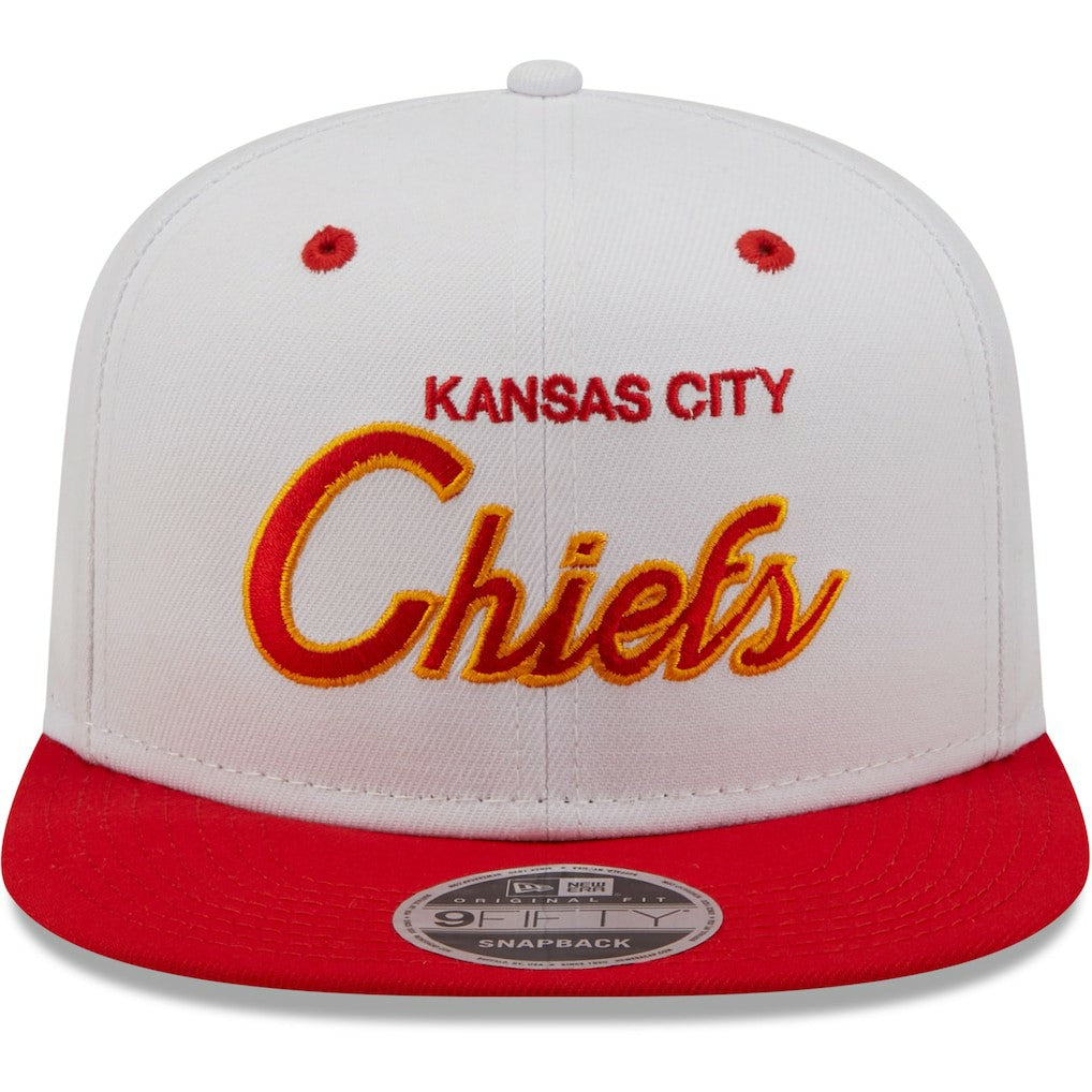 Kansas City Chiefs New Era Sparky Original 9FIFTY Snapback Hat White/Red - NFL