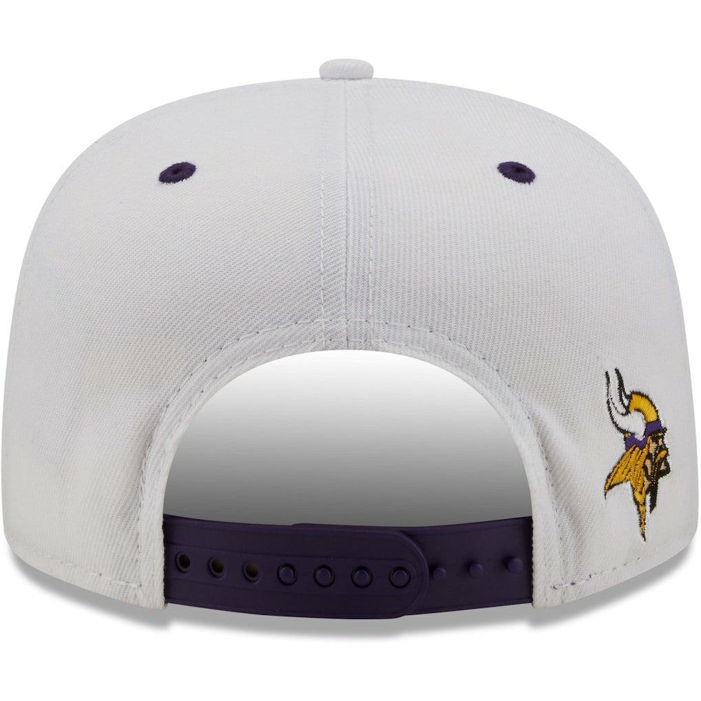 Minnesota Vikings New Era Sparky Original 9FIFTY Snapback Hat White/Purple - NFL