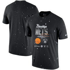 Nike - Brooklyn Nets Courtside Splatter T-Shirt - Black