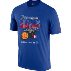 Nike - Philadelphia 76ers Courtside Splatter T-Shirt - Royal