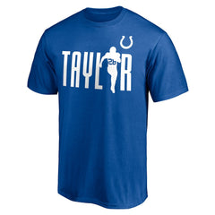 Jonathan Taylor Indianapolis Colts Checkdown T-Shirt Royal - NFL