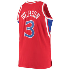 Mitchell & Ness - Allen Iverson Philadelphia 76ers 1996/97 Big & Tall Hardwood Classics Swingman Jersey - Red