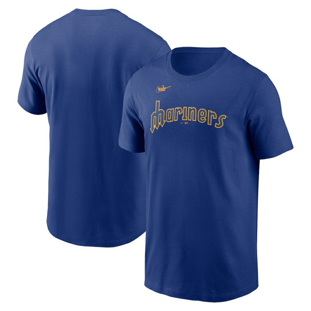 Seattle Mariners Nike Cooperstown Collection Wordmark T-Shirt On Sale