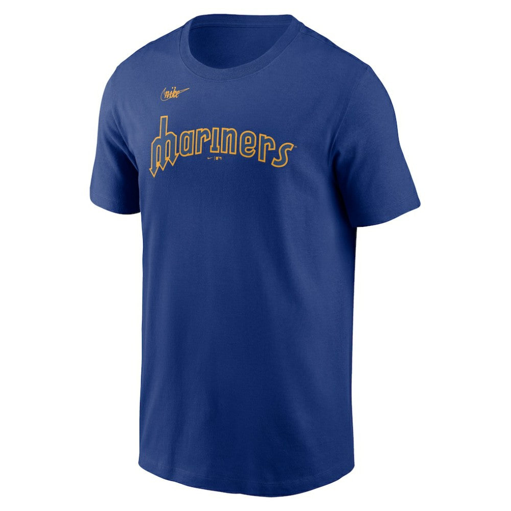 Seattle Mariners Nike Cooperstown Collection Wordmark T-Shirt On Sale
