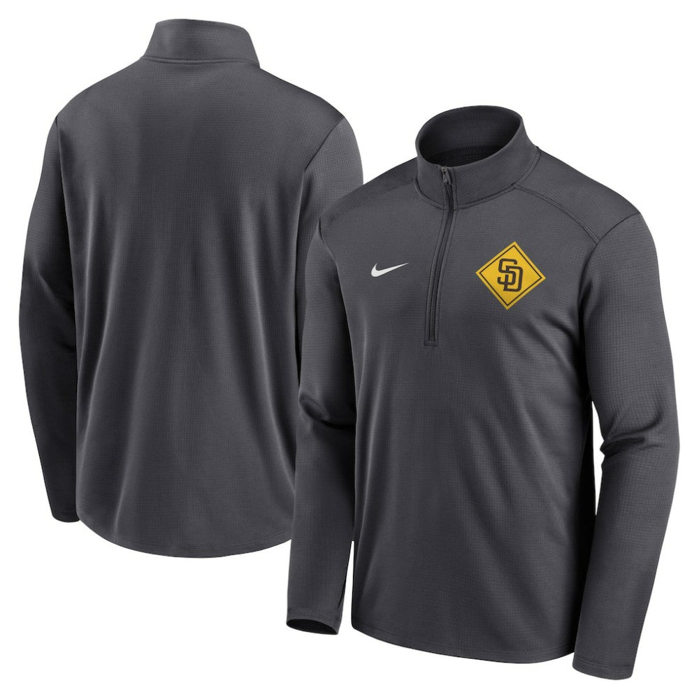 San Diego Padres Nike Diamond Icon Pacer Performance Quarter-Zip Windbreaker Top Clearance