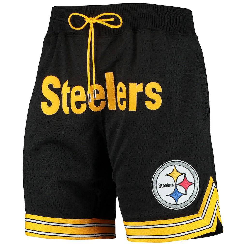 Pittsburgh Steelers Just Don Gold Rush Shorts Black - Mitchell & Ness