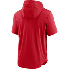 Washington Nationals Nike Lockup Performance Short Sleeve Lightweight Hooded Top Clearance