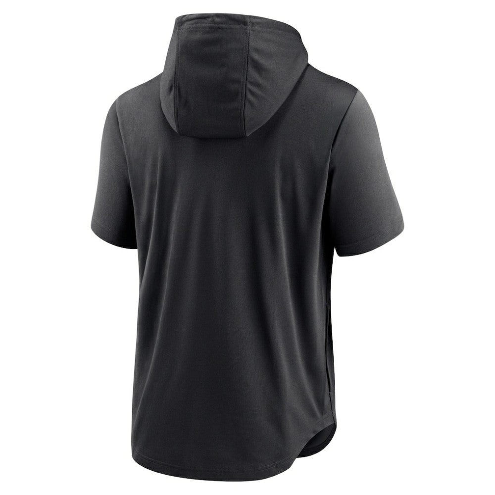 Colorado Rockies Nike Lockup Performance Short Sleeve Lightweight Hooded Top Sale