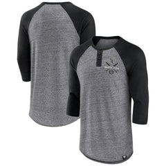 Chicago White Sox Fanatics Iconic Above Heat Speckled Raglan Henley 3/4 Sleeve T-Shirt discount