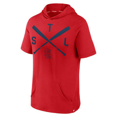 St. Louis Cardinals Fanatics Iconic Rebel Short Sleeve Hooded Top On Sale