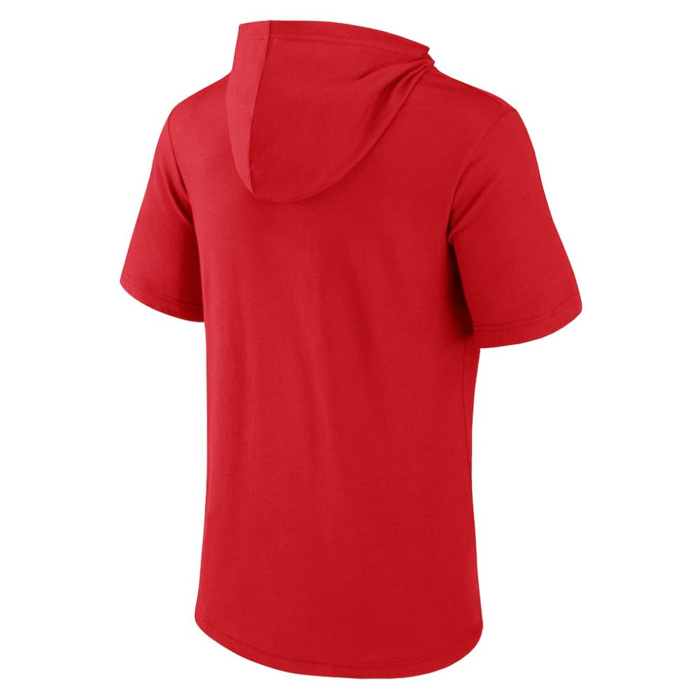 St. Louis Cardinals Fanatics Iconic Rebel Short Sleeve Hooded Top On Sale