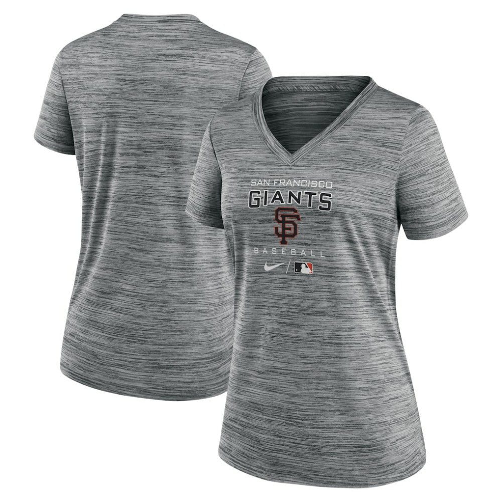 San Francisco Giants Nike Women's Authentic Collection Velocity Performance V-Neck T-Shirt On Sale