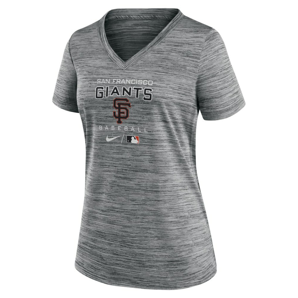 San Francisco Giants Nike Women's Authentic Collection Velocity Performance V-Neck T-Shirt On Sale
