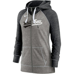 Chicago White Sox Nike Women's Split Wordmark Gym Vintage Raglan Lightweight Full-Zip Hoodie discount