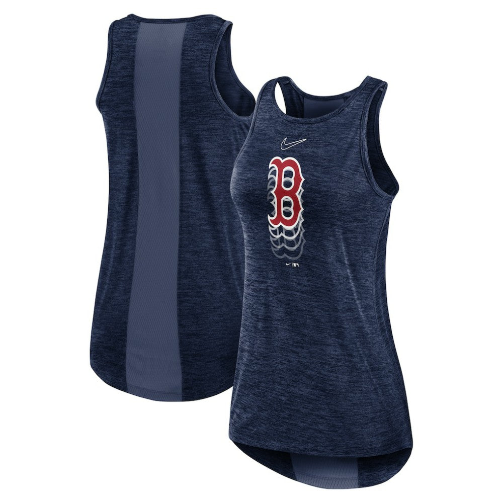 Boston Red Sox Nike Women's Logo Fade High Neck Performance Tank Top Sale
