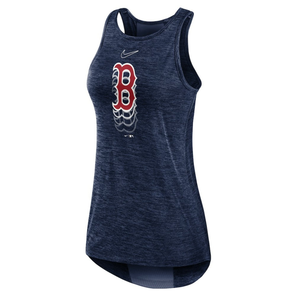 Boston Red Sox Nike Women's Logo Fade High Neck Performance Tank Top Sale