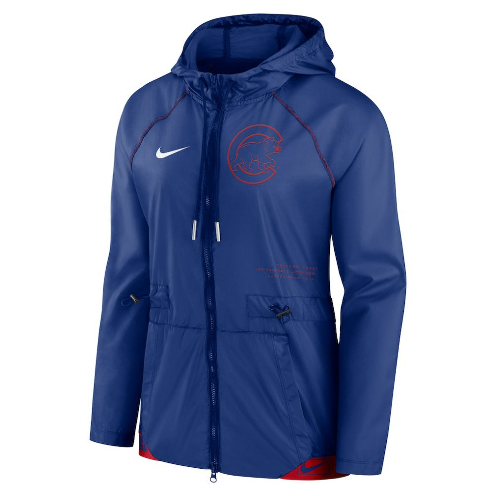 Chicago Cubs Nike Women's Statement Raglan Full-Zip Hoodie Jacket On Sale