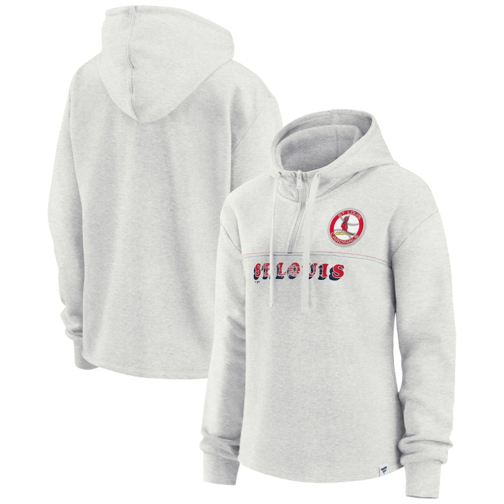 St. Louis Cardinals Fanatics Women's True Classics Legacy Quarter-Zip Hoodie Near Me