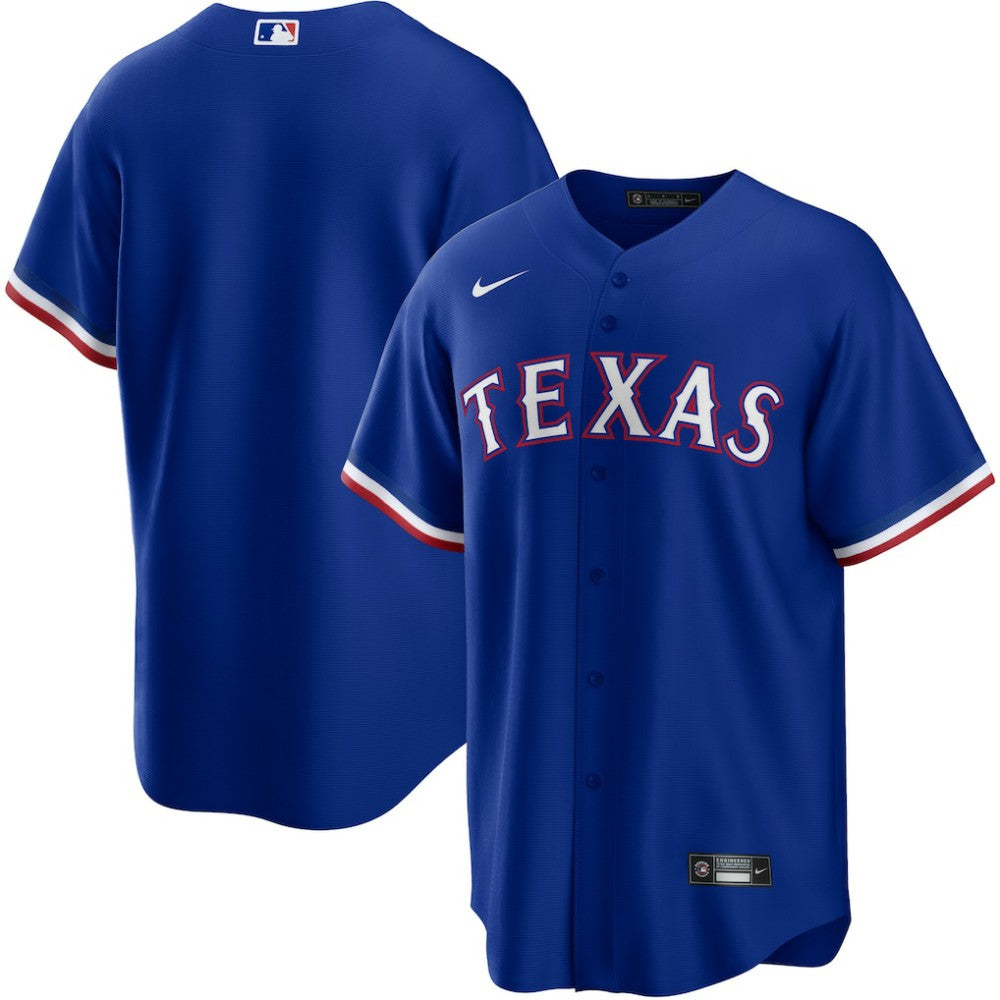Texas Rangers Nike Alternate Replica Team Logo Jersey - Royal | MLB Jerseys