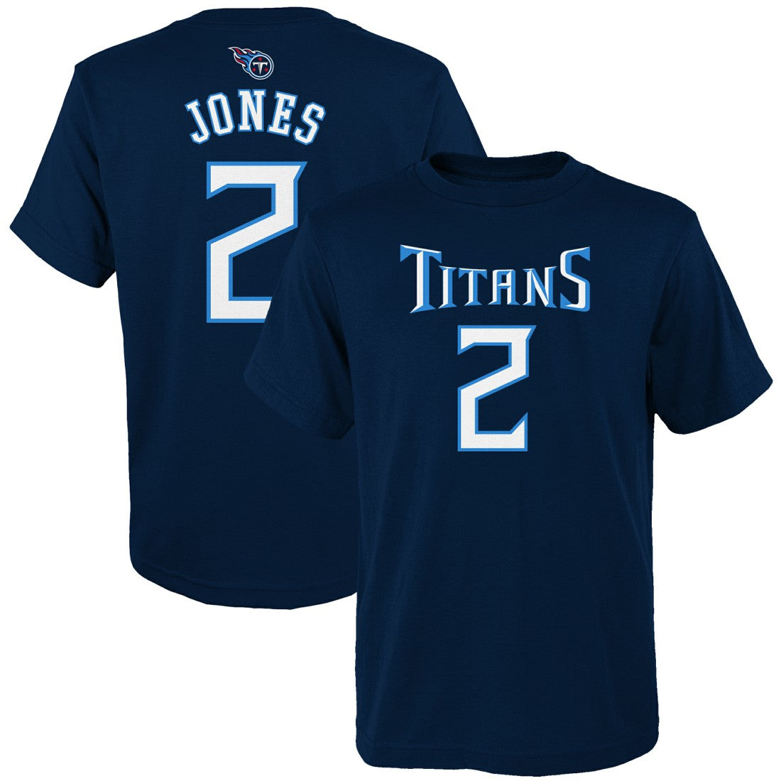Julio Jones Tennessee Titans Youth Mainliner Player Name & Number T-Shirt Navy - NFL