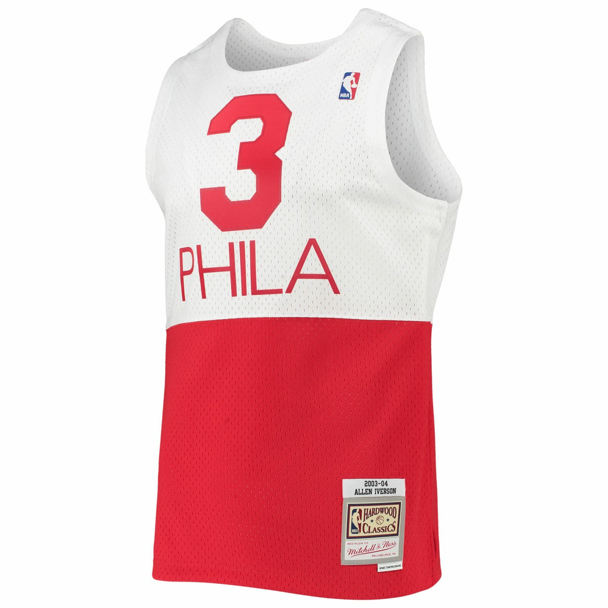 Mitchell & Ness - Allen Iverson Philadelphia 76ers 2003/2004 Hardwood Classics Swingman Jersey - White