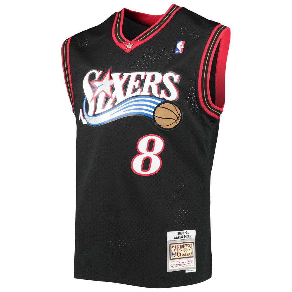 Mitchell & Ness - Aaron McKie Philadelphia 76ers Hardwood Classics Swingman Jersey - Black