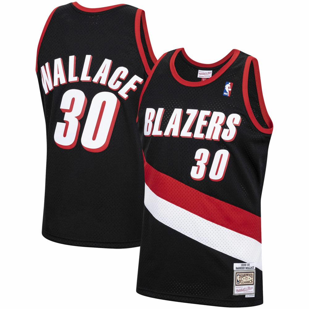 Mitchell & Ness - Rasheed Wallace Portland Trail Blazers 1999/00 Hardwood Classics Swingman Jersey - Black