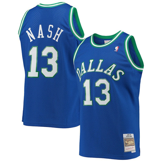 Steve Nash Dallas Mavericks 1998/99 Hardwood Classics Swingman Jersey sale - Blue | NBA Jerseys