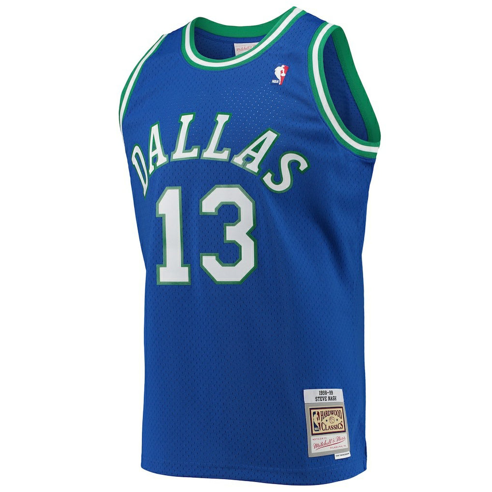 Mitchell & Ness - Steve Nash Dallas Mavericks 1998/99 Hardwood Classics Swingman Jersey - Blue
