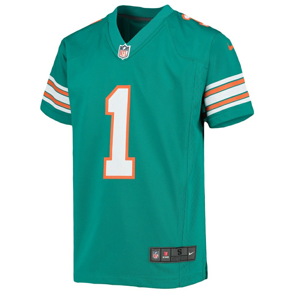 Tua Tagovailoa Miami Dolphins Youth Game Jersey Aqua - Nike
