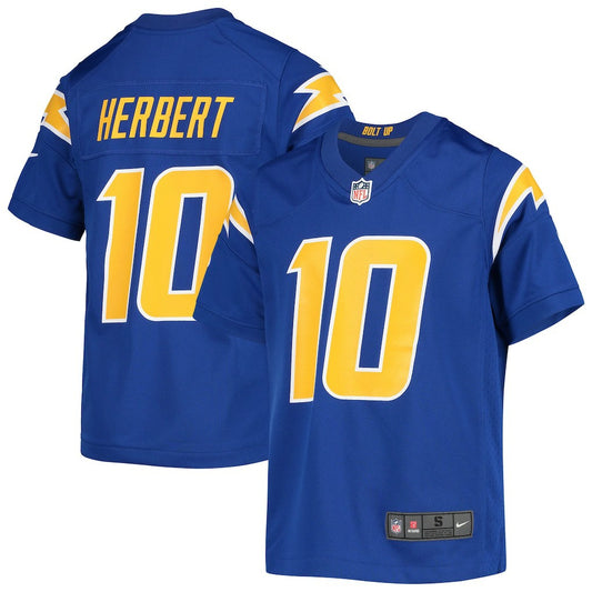 Justin Herbert Los Angeles Chargers Youth Game Jersey - Royal | NFL Jerseys