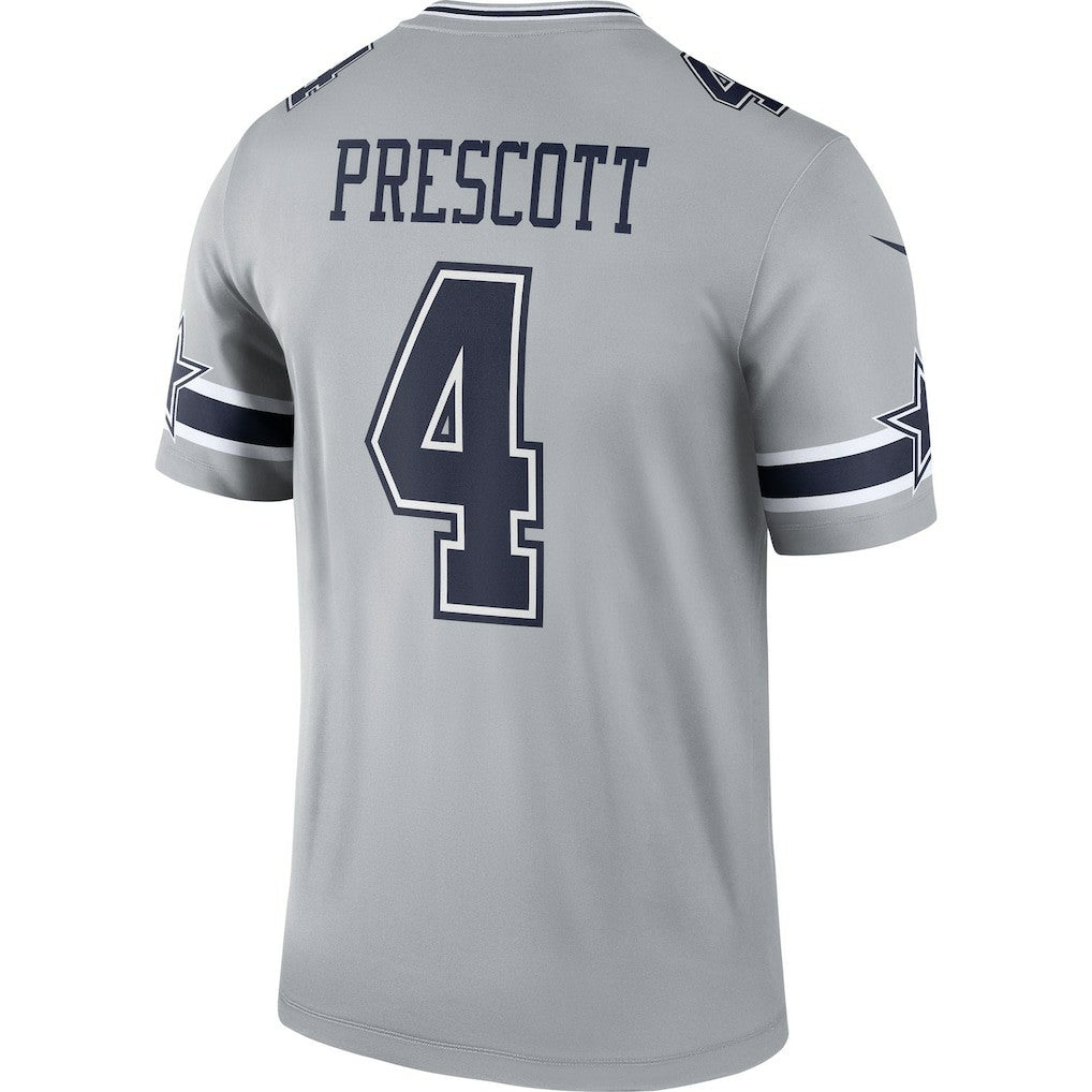 Dak Prescott Dallas Cowboys Inverted Legend Player Performance Top Gray - Nike