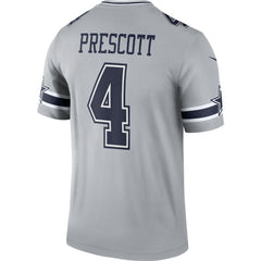 Dak Prescott Dallas Cowboys Inverted Legend Player Performance Top Gray - Nike