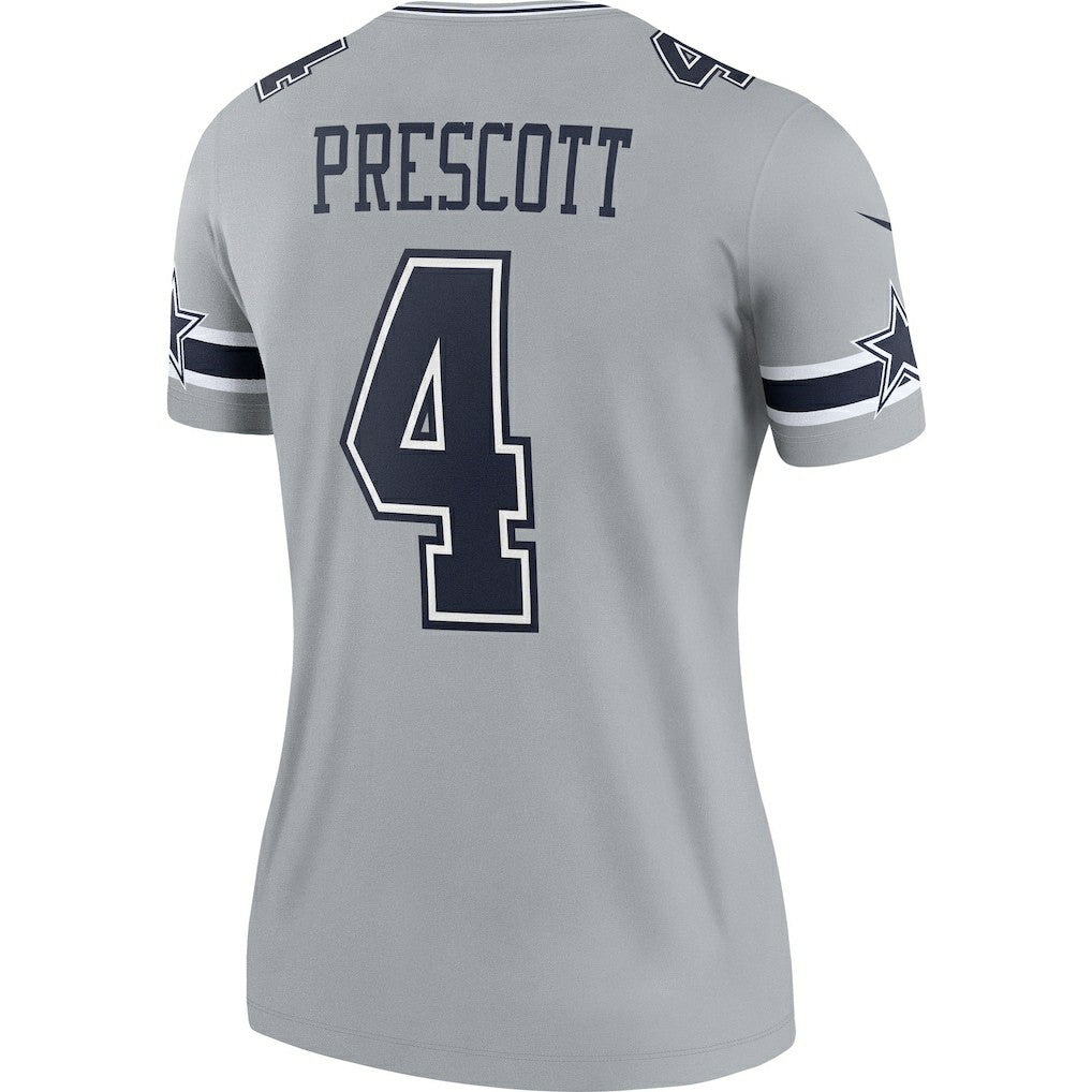 Dak Prescott Dallas Cowboys Women's Legend Player Performance Top Gray - Nike