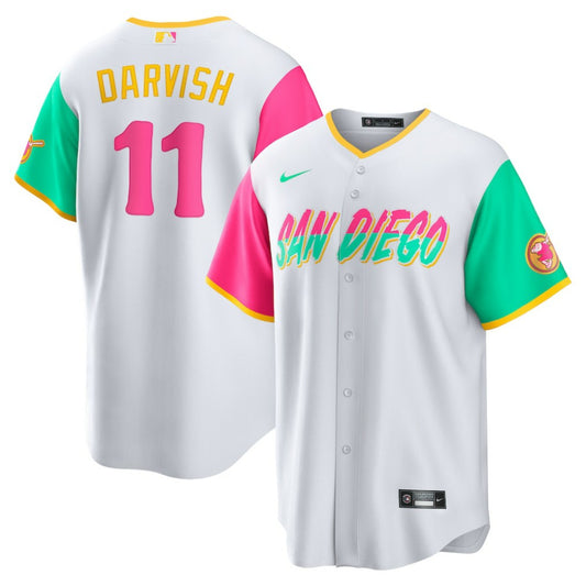 Yu Darvish San Diego Padres Nike City Connect Replica Player Jersey - White | MLB Jerseys