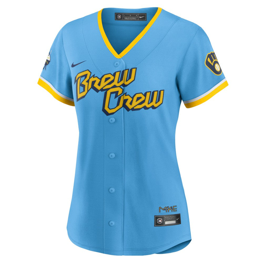 Christian Yelich Milwaukee Brewers Nike Women's City Connect Replica Player Jersey Online