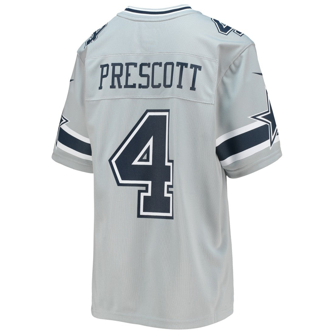 Dak Prescott Dallas Cowboys Youth Inverted Team Game Jersey Silver - Nike