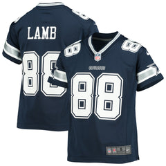 CeeDee Lamb Dallas Cowboys Youth Player Game Jersey Navy - Nike