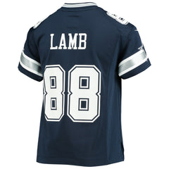 CeeDee Lamb Dallas Cowboys Youth Player Game Jersey Navy - Nike